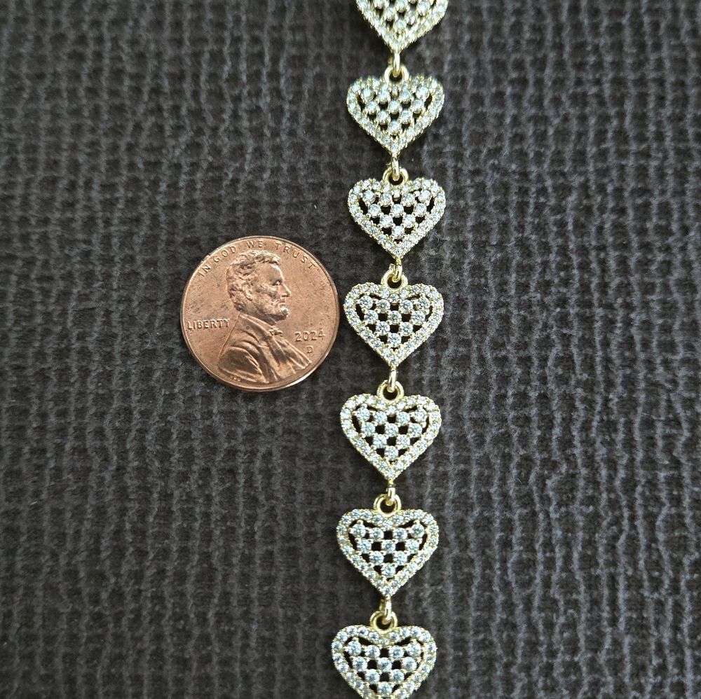 Gemelli👭 "Rebecca" Gold Hearts💛 Necklace - NWT - Picture 5 of 16